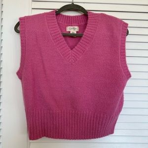 Jessica Simpson Hot Pink Sweater Vest (size XS)